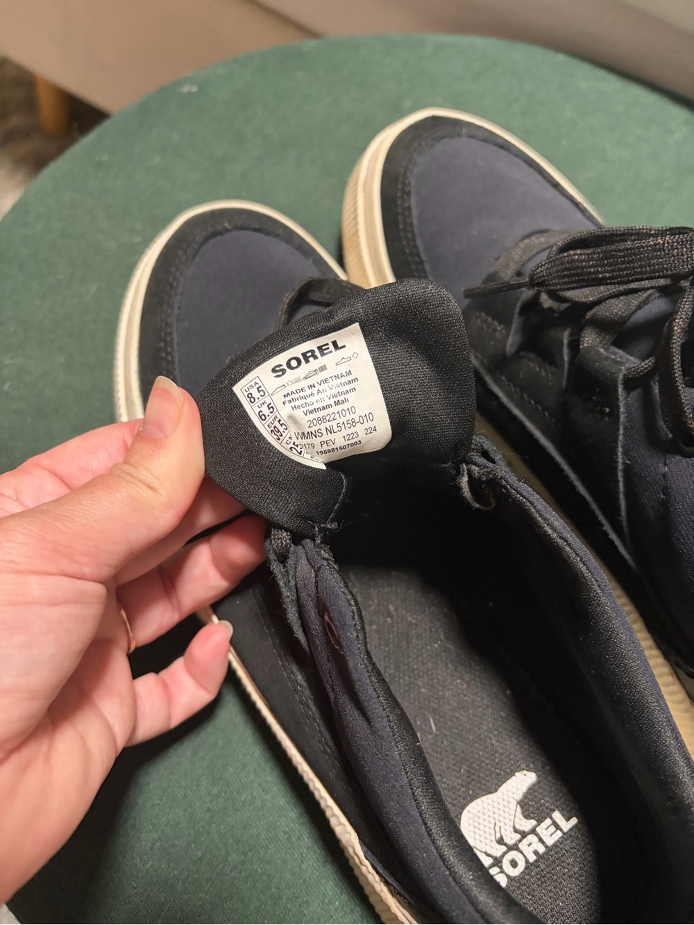 Sorel Women’s Low-Top Canvas Sneaker with Ivory Sole - Picture 3 of 3